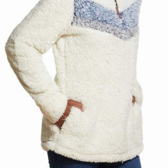 New Weatherproof Vintage Cozy Sherpa 1/4 Zip Pullover Size M Medium or Large NWT - Picture 2 of 10